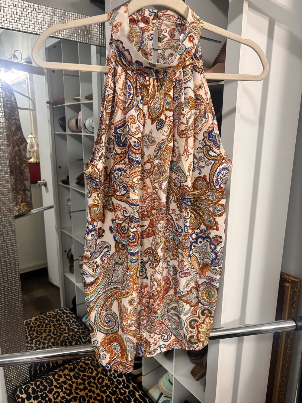 SHEIN Skirt in Cream and Multicolor